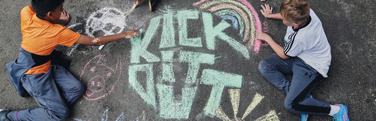 Kick It Out team using Salesforce Nonprofit Cloud to streamline fan education sessions.